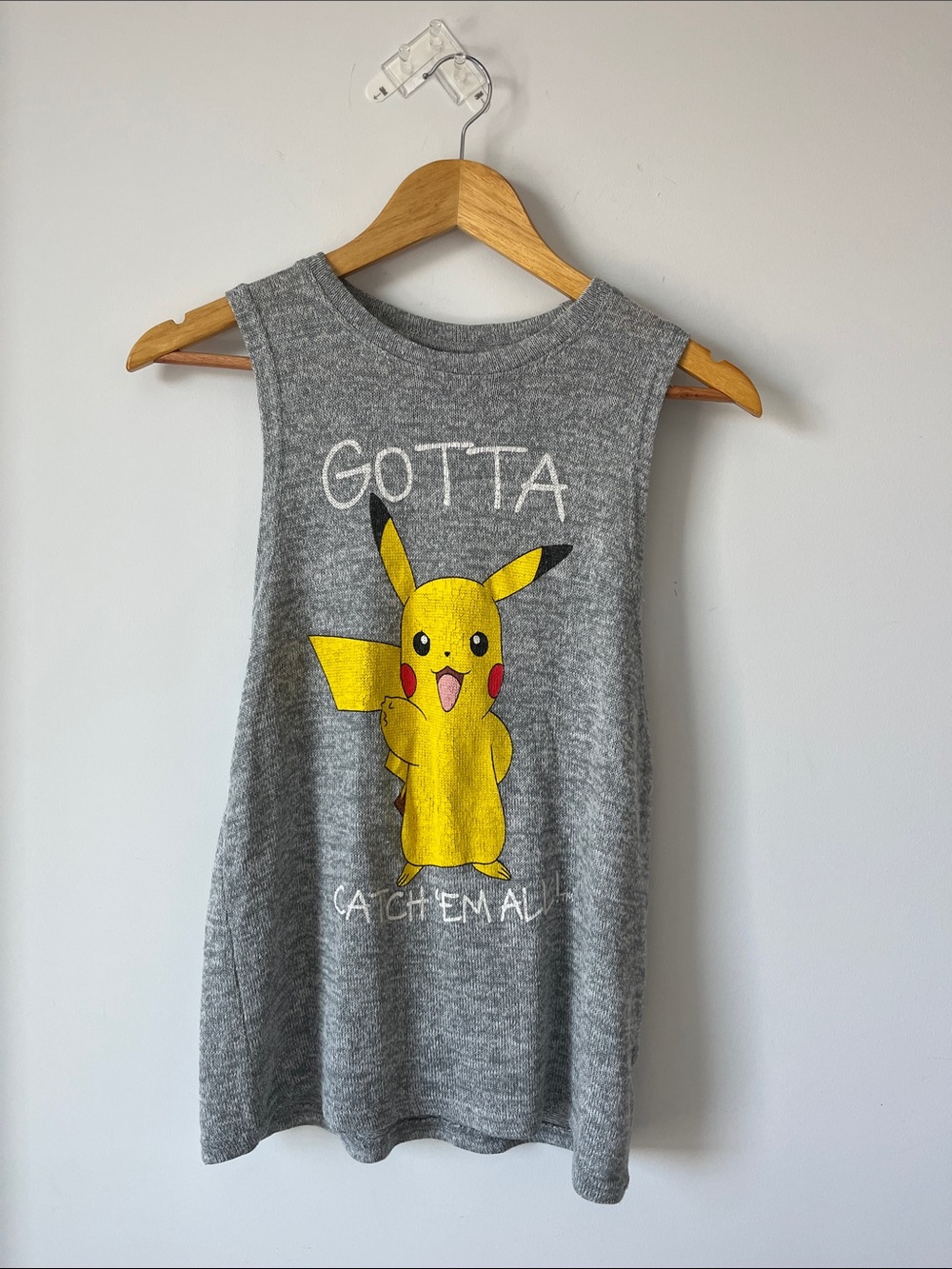 🔥3 for $10 🔥CLEAR-OUT🔥$5🔥 Pokémon Pikachu Knit Tank| Size M | | Y2K Gamer Style